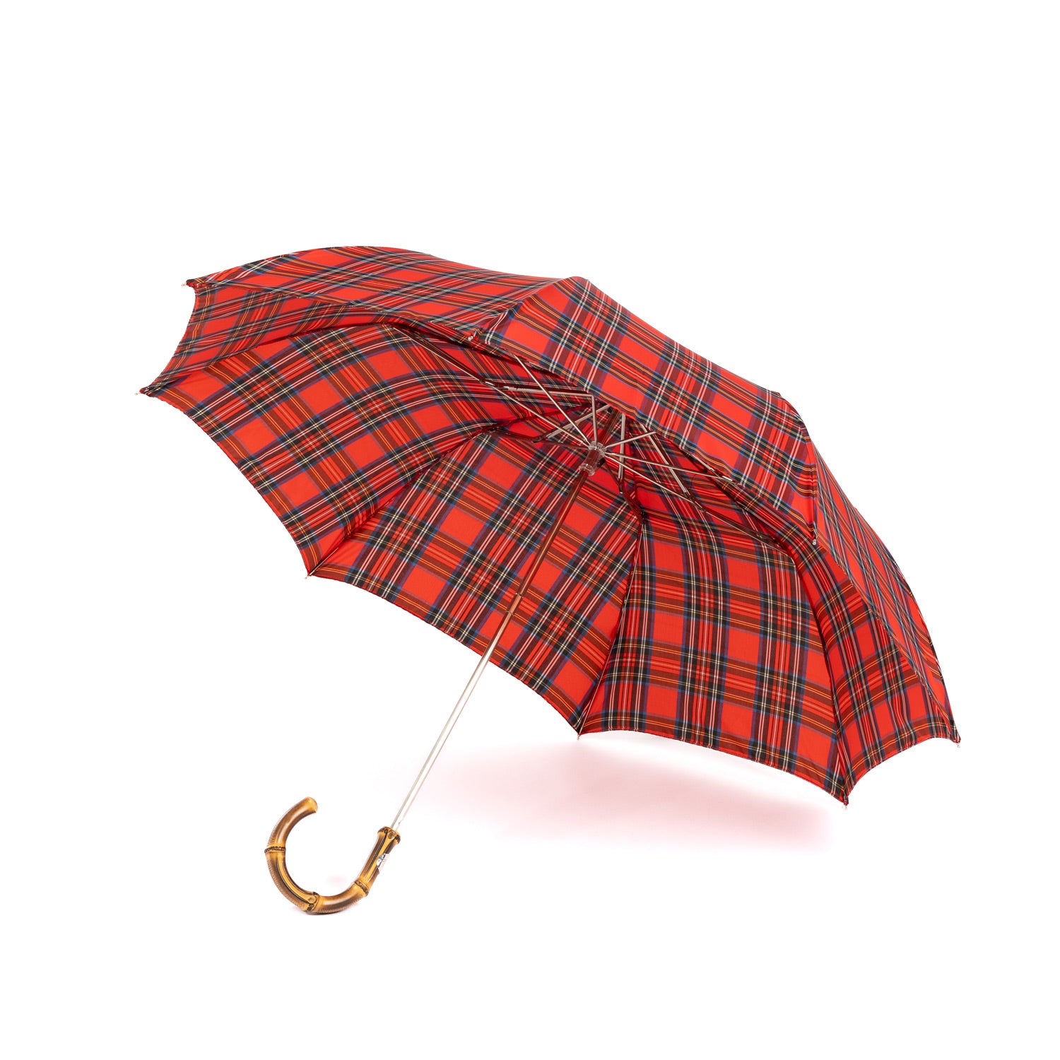 Francesco Maglia x MJ: Pocket Umbrella "Folding" with Bamboo Handle - Purely handmade